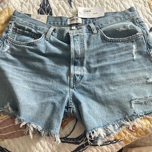 Agolde frayed Jean shorts. Never worn